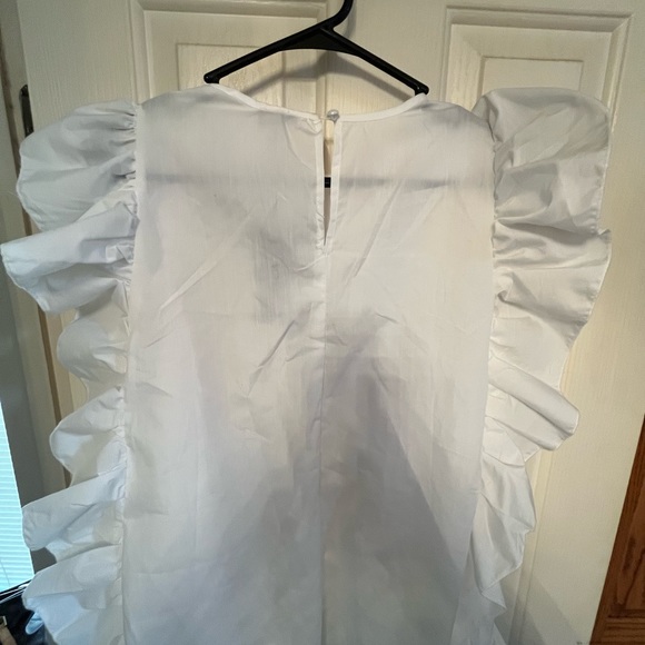 Zara like white crisp dress - Picture 6 of 6